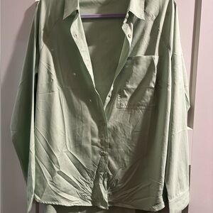 Mint Green Columbia Button-Up Shirt‎
